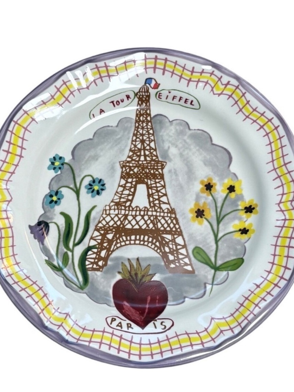 Anthropologie Nathalie Lete Paris 10” Plate NWOT
